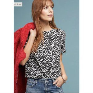 Anthropologie Eri + Ali Wild Leopard Top NWT